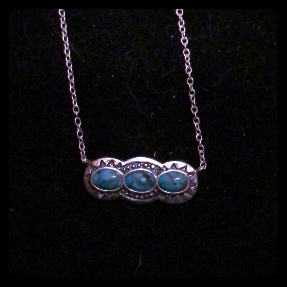 Silpada necklace with blue stone